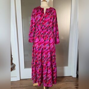 NIC+ZOE Multicolor Long Sleeve Dress